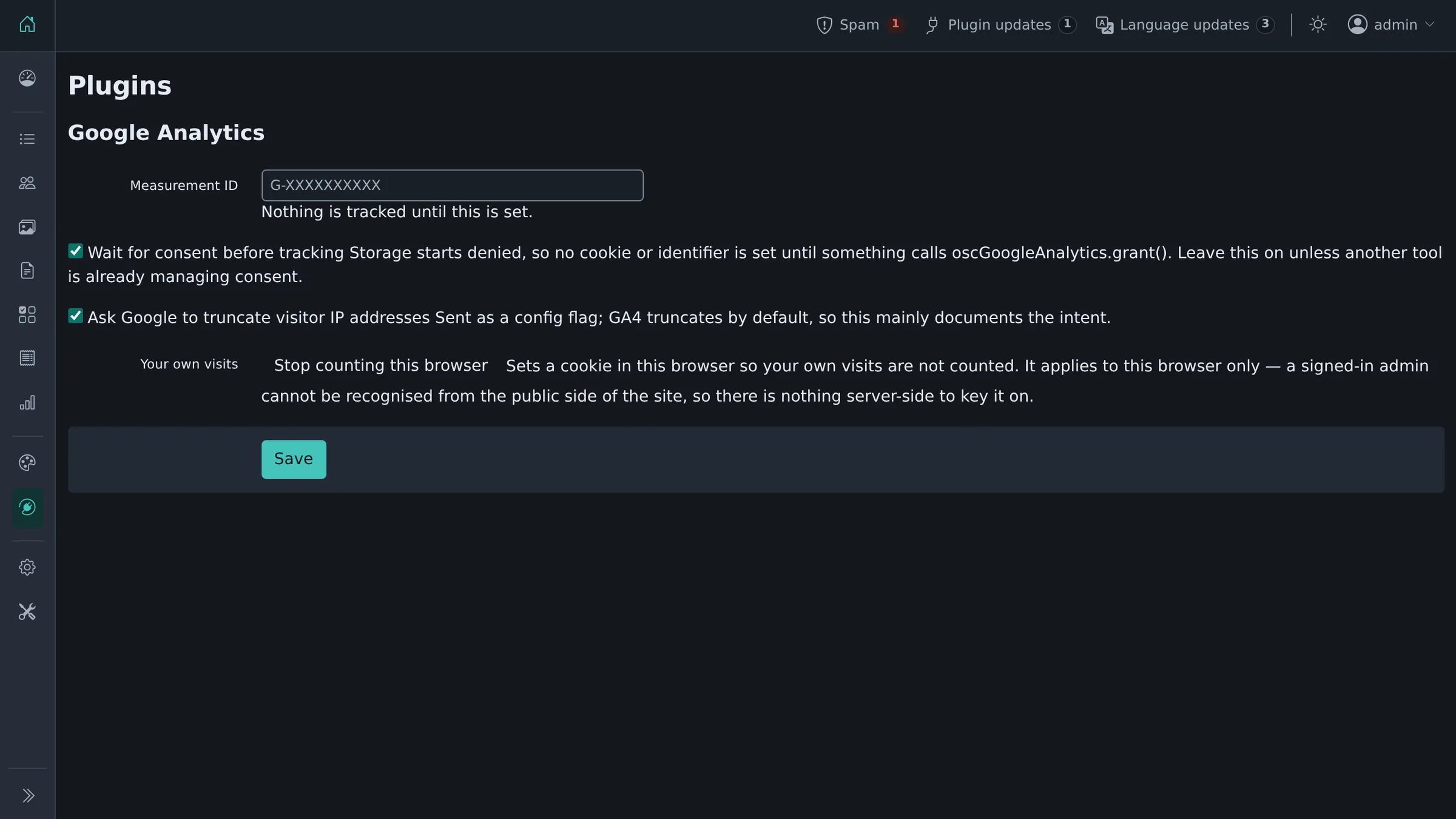 Measurement ID, consent mode, and leaving out your own visits